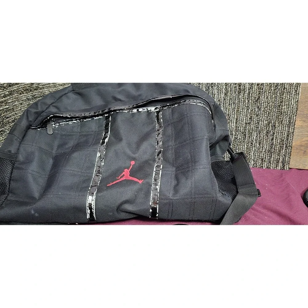 Jordan Jumpman Duffel Bag 🏀 Black & Red Logo – 2009‎ – READ 🔥